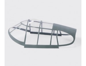 Flightline 1.6M F4U-1A Corsair "Birdcage" Plastic Canopy Part 